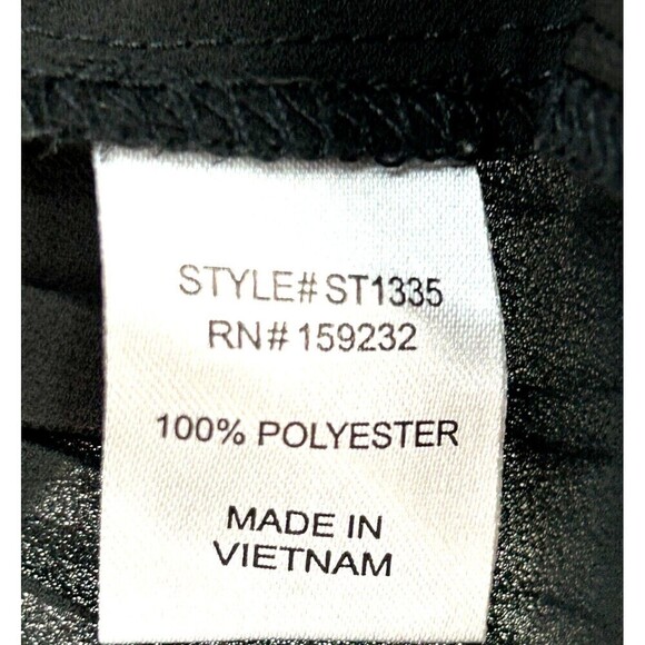 Story On Womens Size L Black Blouse Flouncy Sheer Ruffled Bohemian Flowy Top R3 - Picture 8 of 8